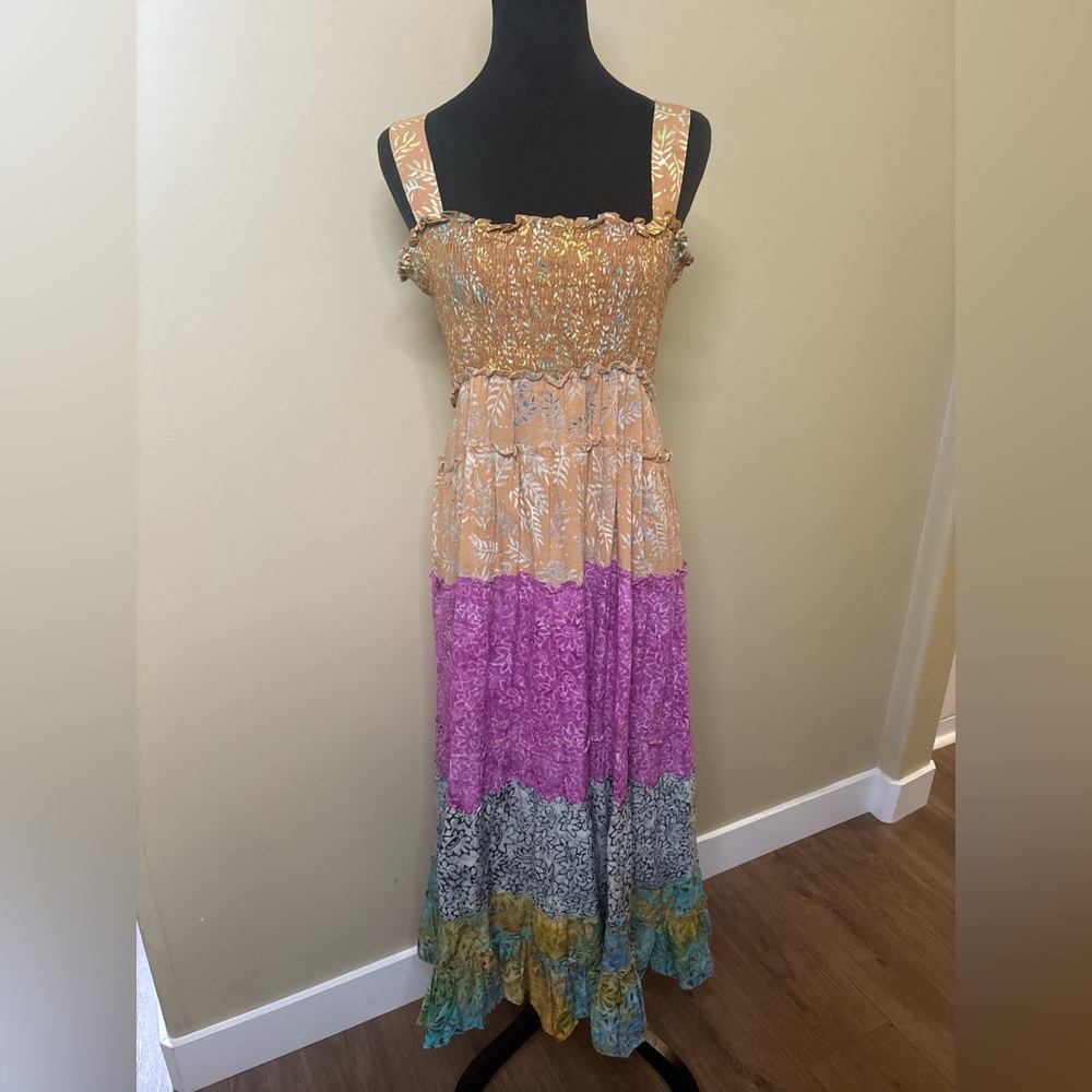 Coconut Moon Bohemian smocked Maxi Dress